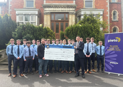 Thank you to St. Michael’s College for their incredible support of Pieta. By taking part in Darkness Into Light, you have helped raise an amazing €24,021. Your effort, compassion, and commitment make a real difference in supporting those affected by suicide and self-harm.